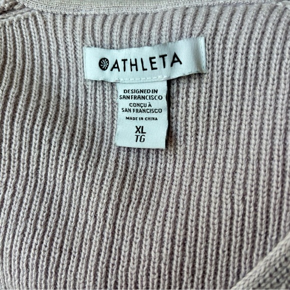 Athleta Hanover Merino Wool Blend V-Neck Sweater Women’s Size XL - Picture 7 of 7